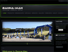 Tablet Screenshot of banna-man.co.za